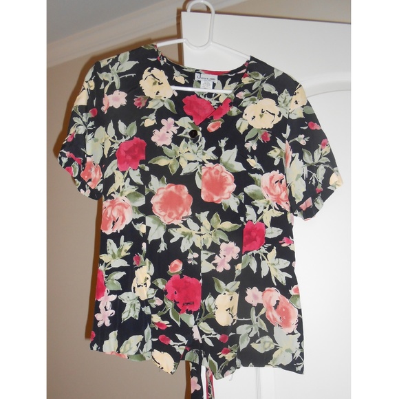 Flowered Button Down Shirt - Picture 1 of 2